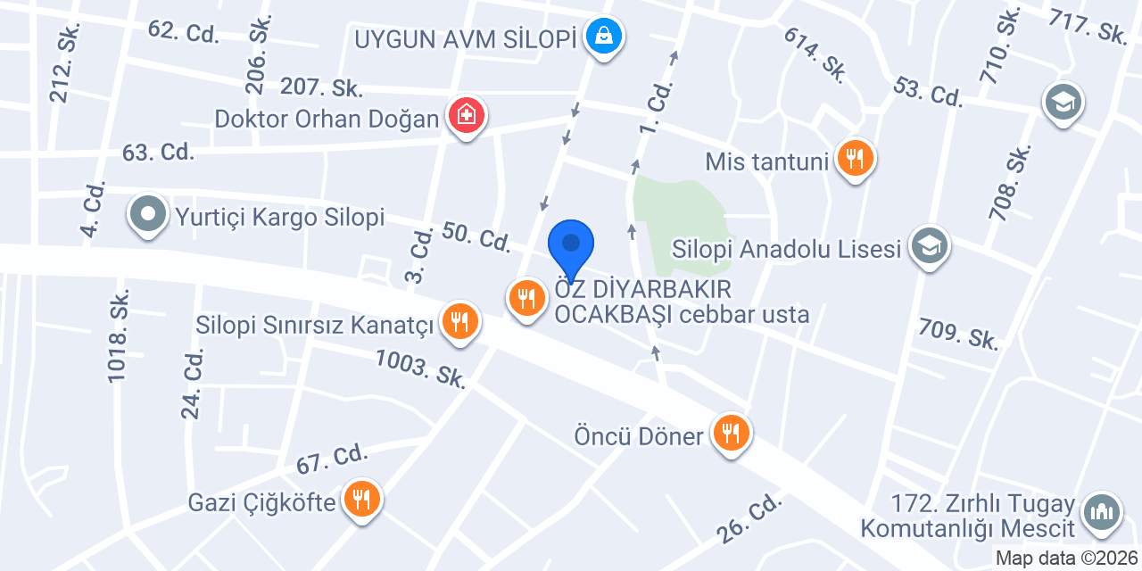 Diş Hekimi Ahmet Şakı konumu