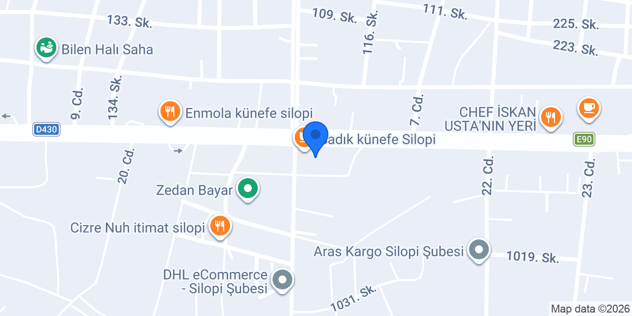 Garanti BBVA Silopi Şubesi konumu