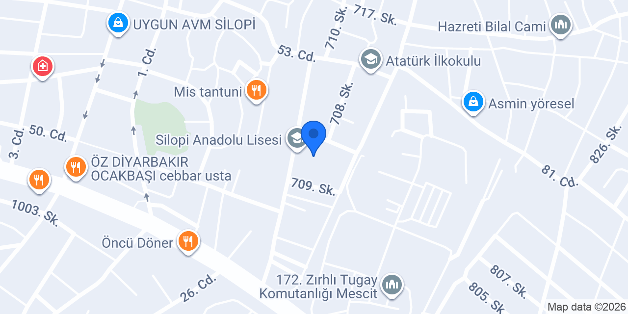 Silopi Anadolu Lisesi konumu