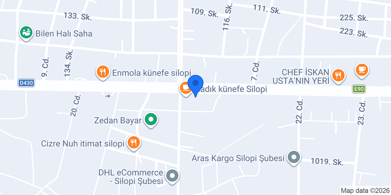 Halkbank Silopi Şubesi konumu