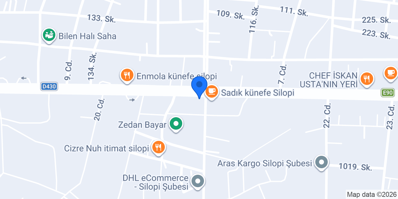 Bülent Börekçilik Şırnak Silopi Dicle konumu