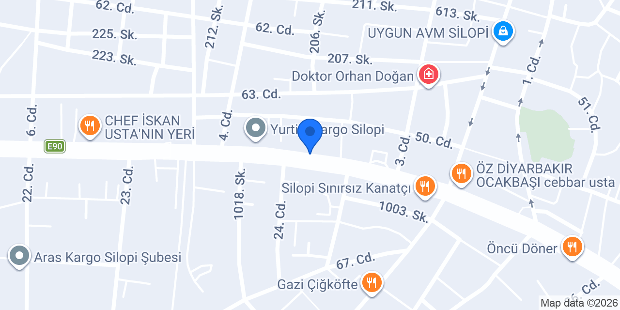 Merkez kurye konumu