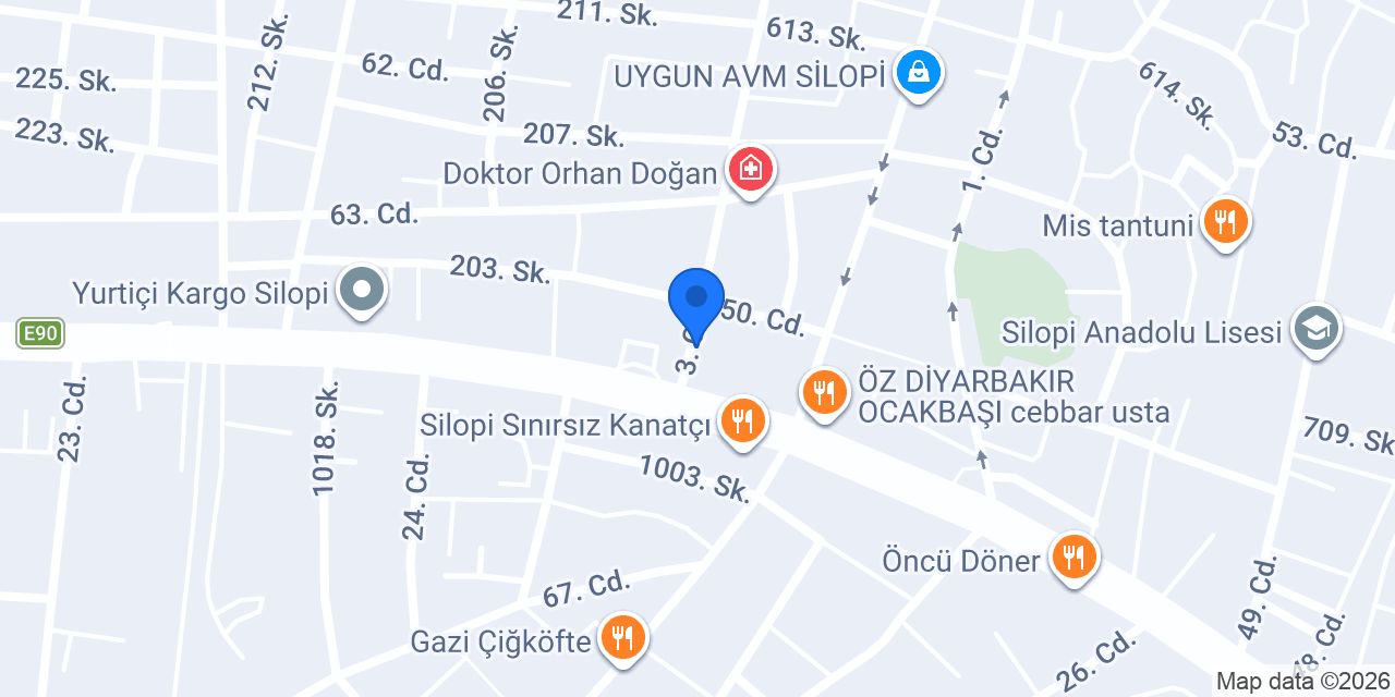 Silopi Begonya Çiçekçilik konumu
