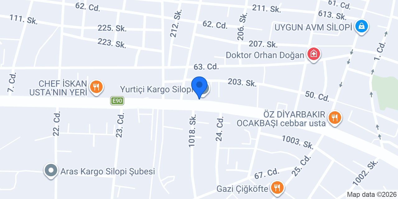 BİP BİP KURYE SİLOPİ konumu