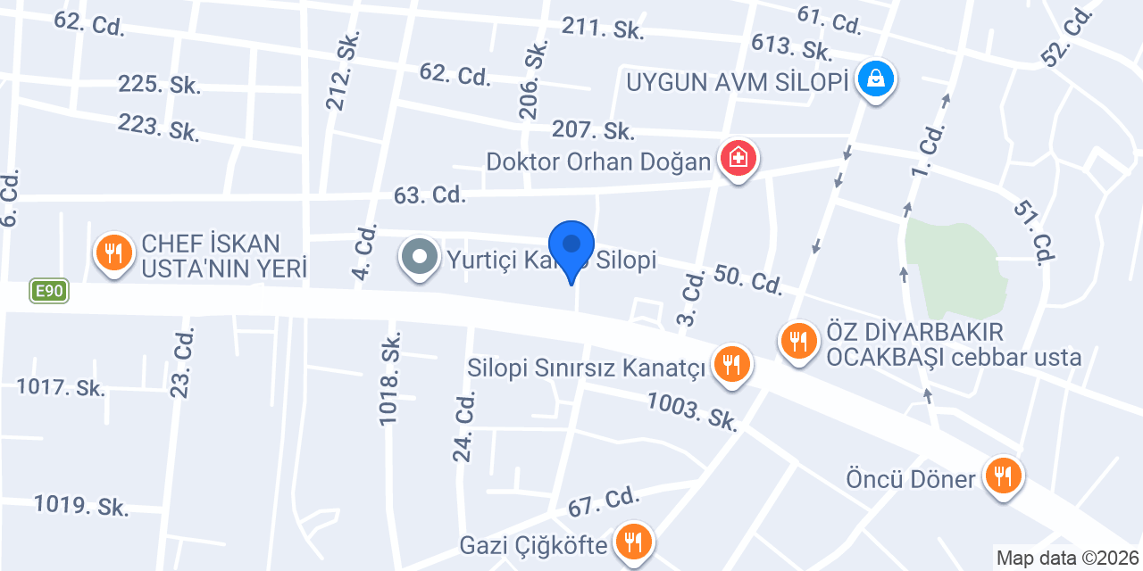 Domino's Pizza Silopi konumu