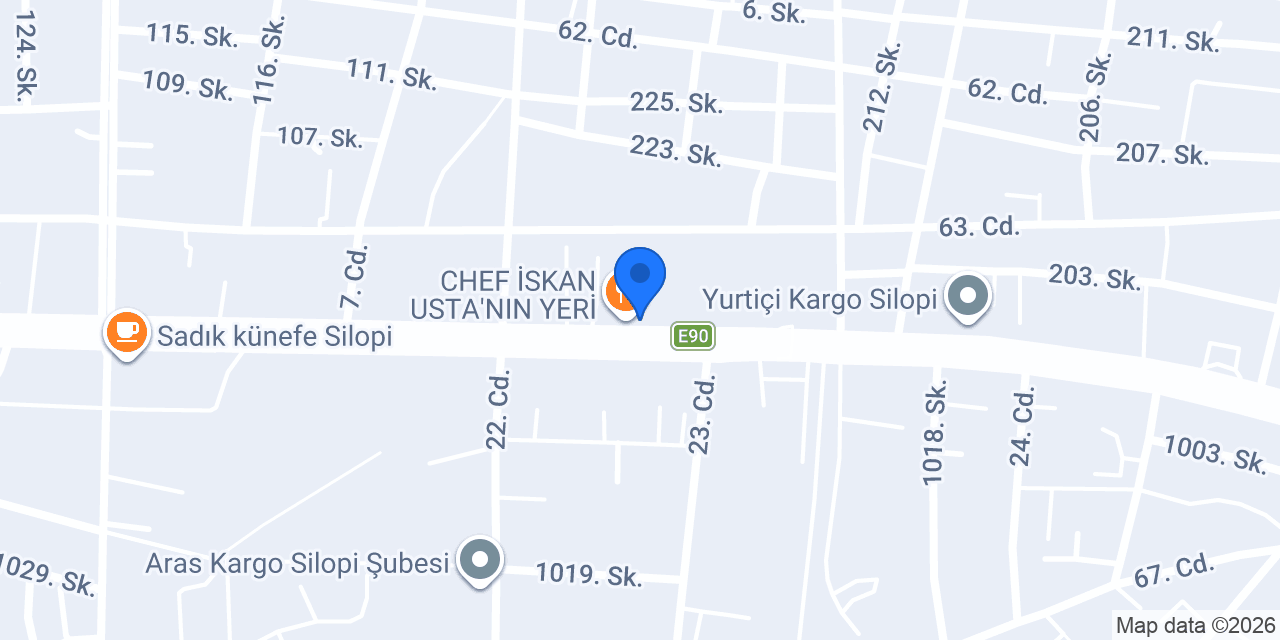 Öz Çırağan Restoran konumu