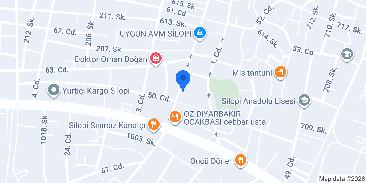 Silopi Toplum Sağlığı Merkezi konumu