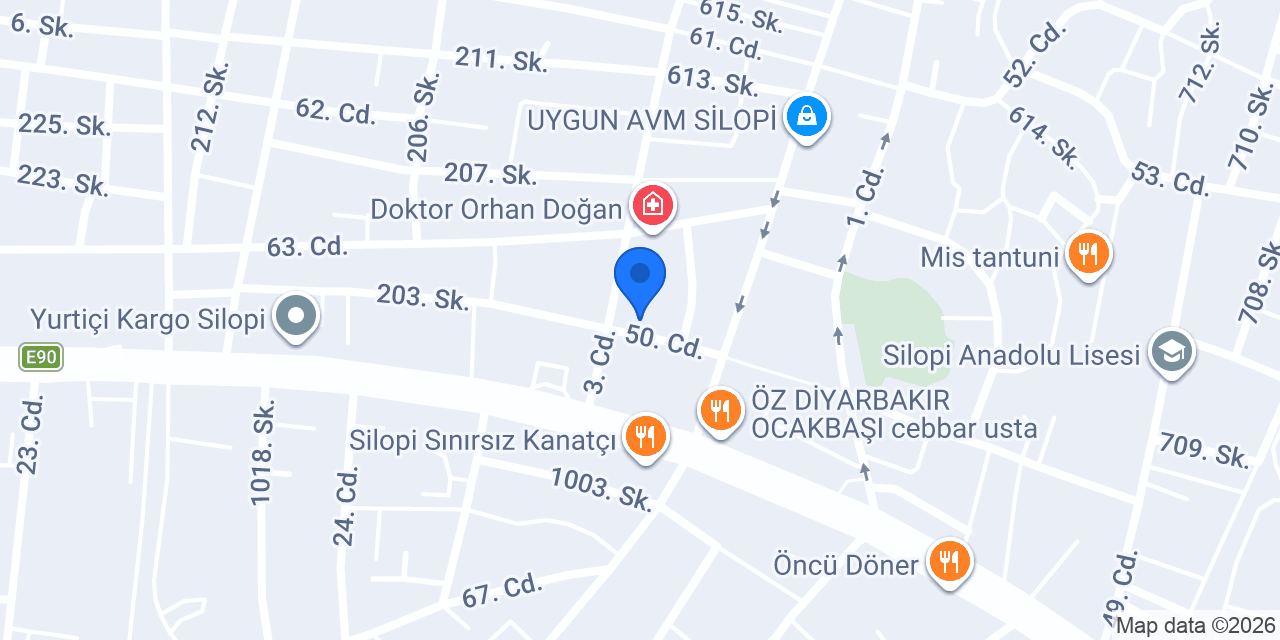 Xlarge Hot Döner silopi konumu