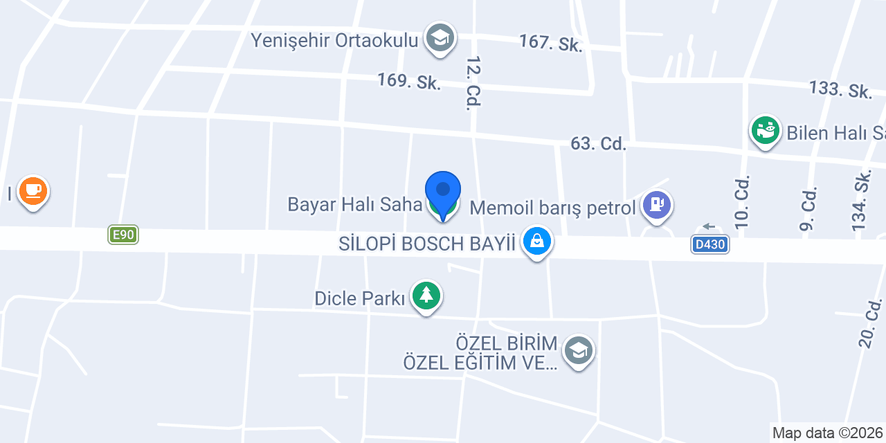 Bayar Halı Saha konumu