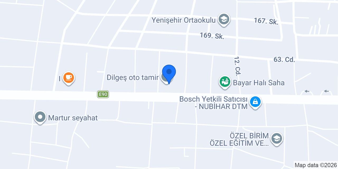 Dilgeş oto tamir konumu