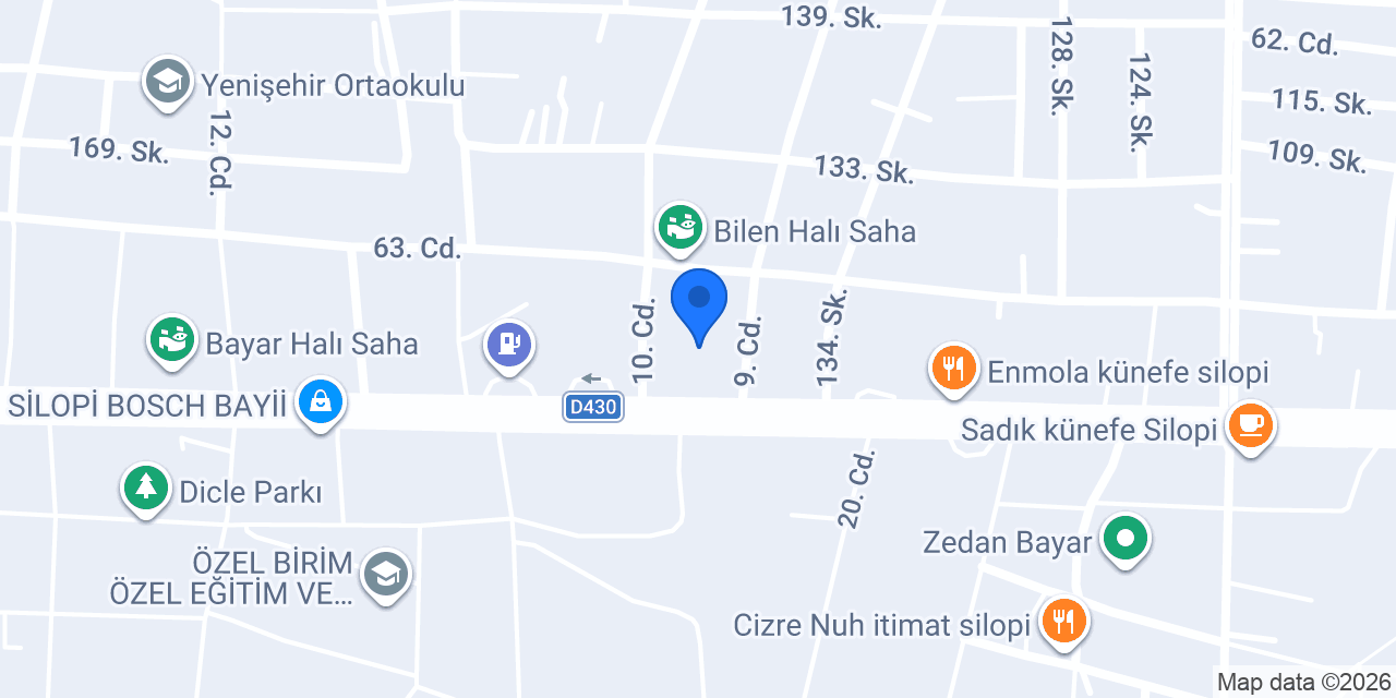 Enmola künefe silopi konumu