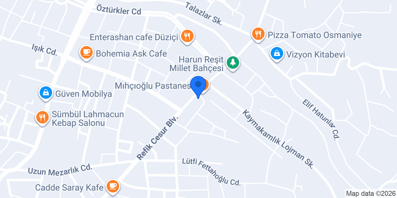 Kırmızı Döner Düziçi konumu