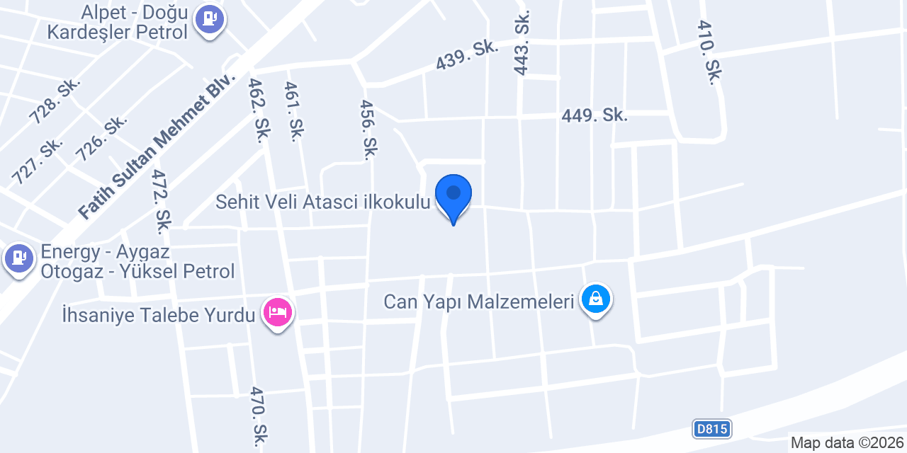 Sehit Veli Atasci ilkokulu konumu