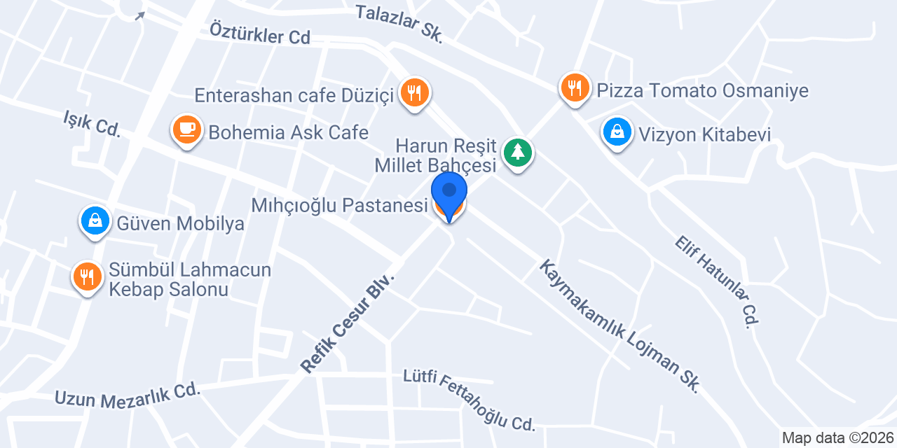Mıhçıoğlu Pastanesi konumu