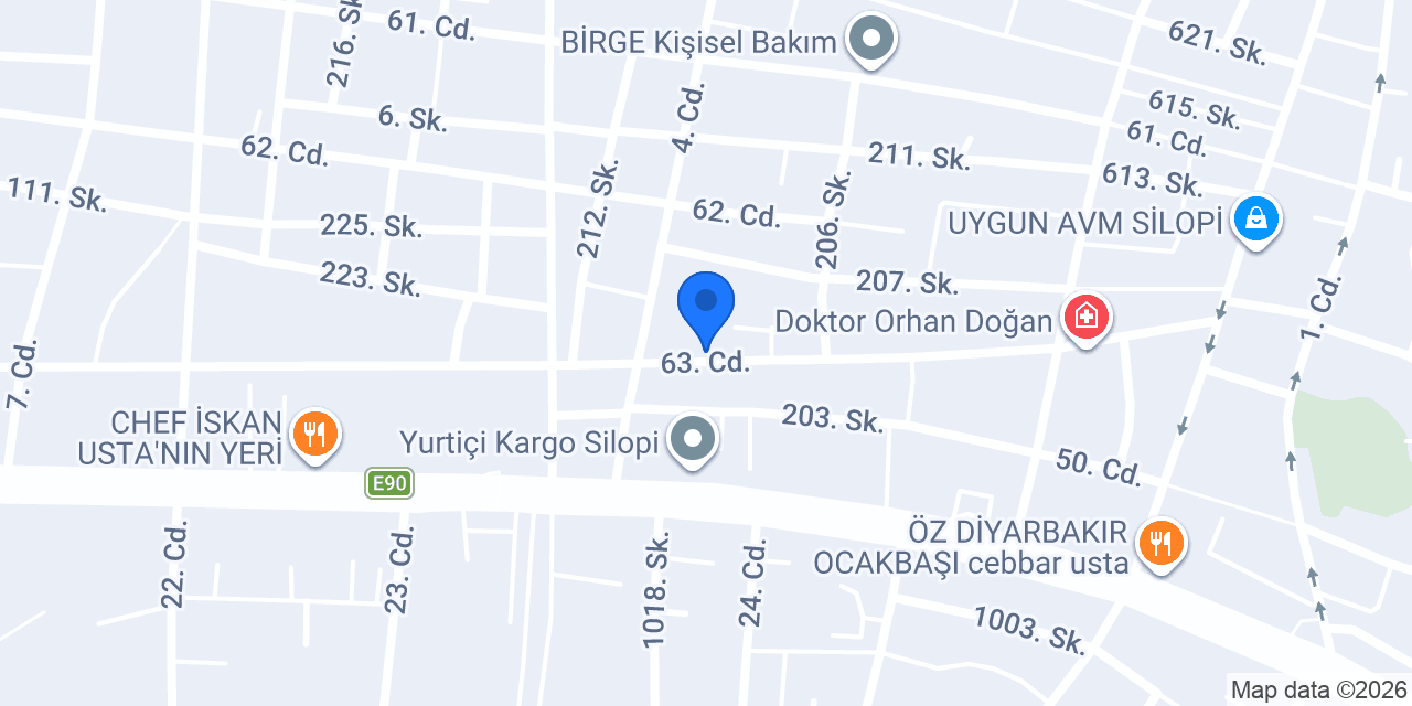 USTURA KUAFÖR konumu