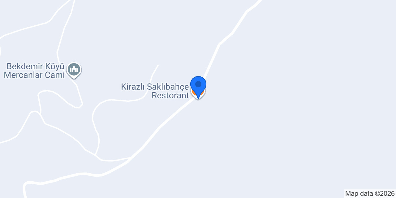 Kirazlı Saklıbahçe Restorant konumu