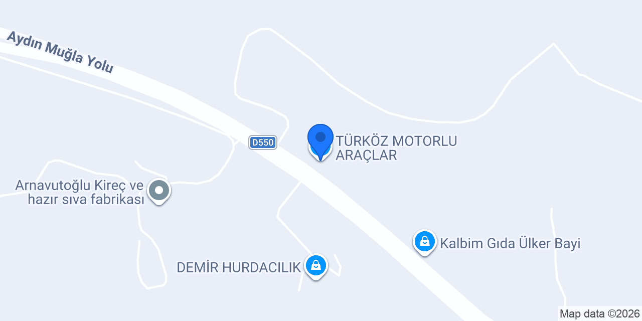 TÜRKÖZ MOTORLU ARAÇLAR konumu