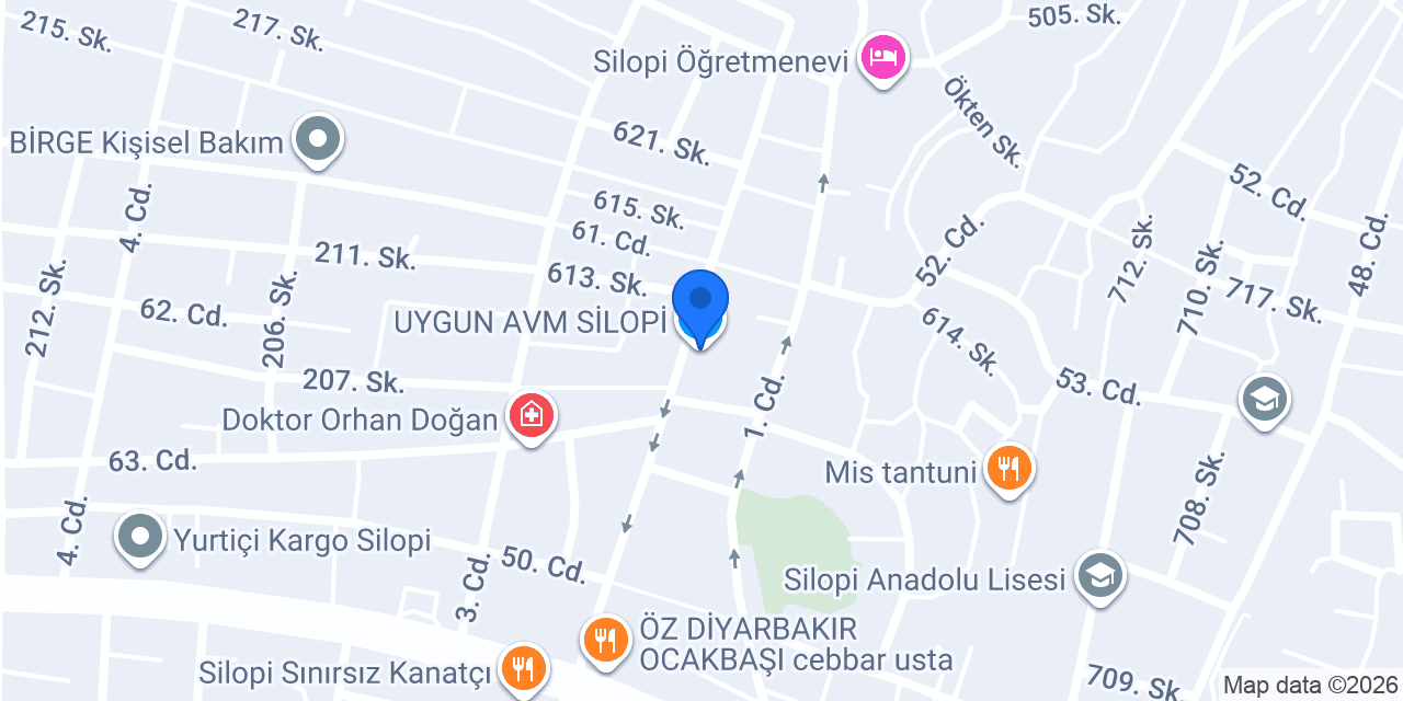 UYGUN AVM SİLOPİ konumu