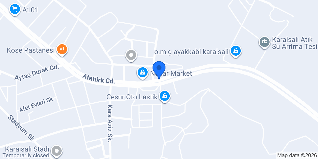 TATLICI KÖSE KARAİSALI konumu