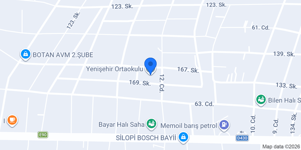 Yenişehir Ortaokulu konumu