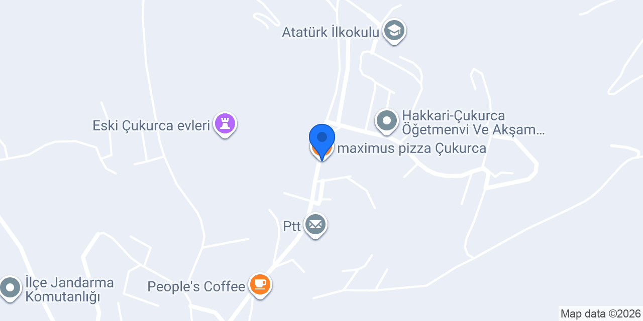 maximus pizza Çukurca konumu