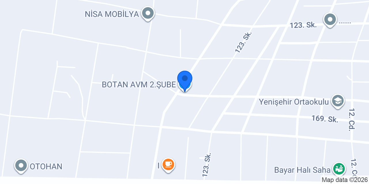 BOTAN AVM 2.ŞUBE konumu