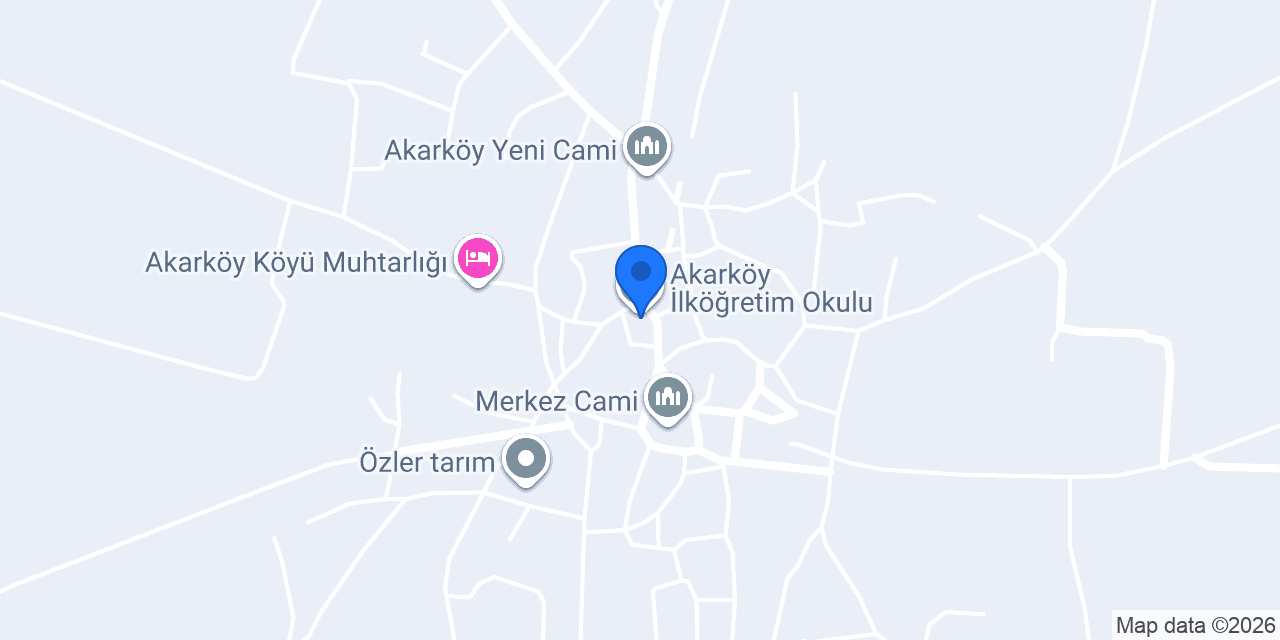 Akarköy İlköğretim Okulu konumu
