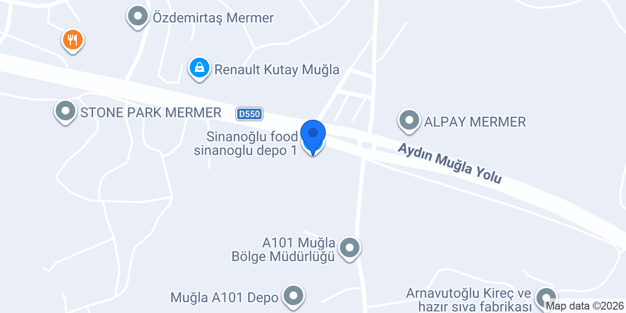 Sinanoğlu food sinanoglu depo 1 konumu