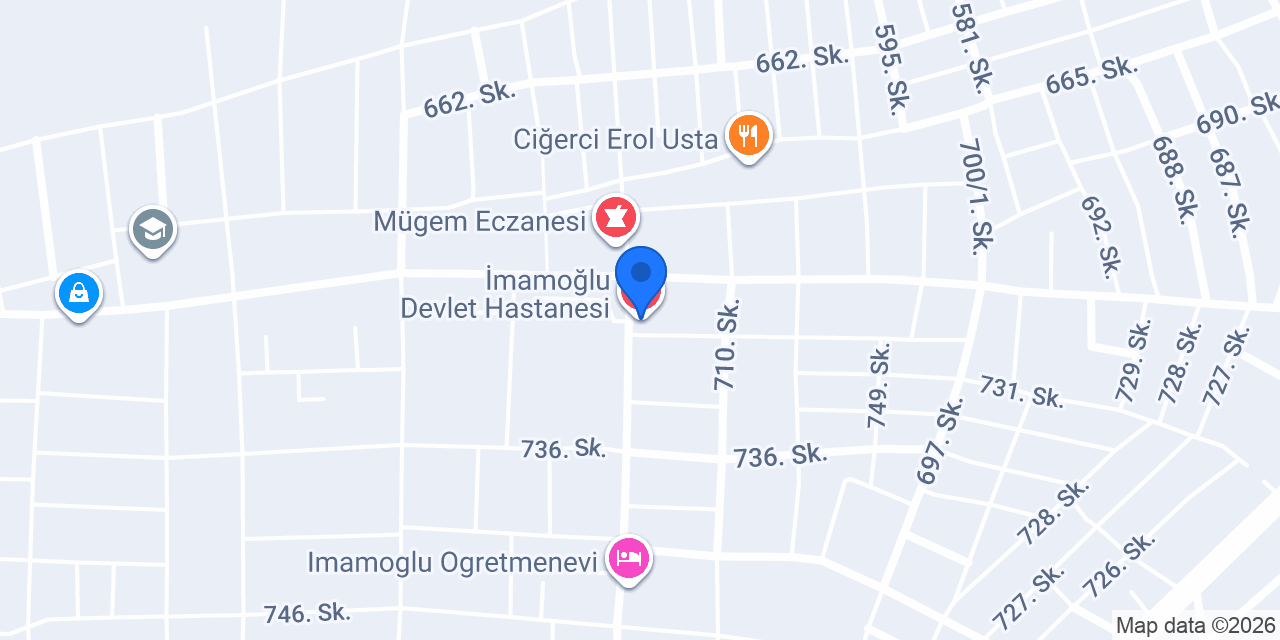 İmamoğlu Devlet Hastanesi konumu