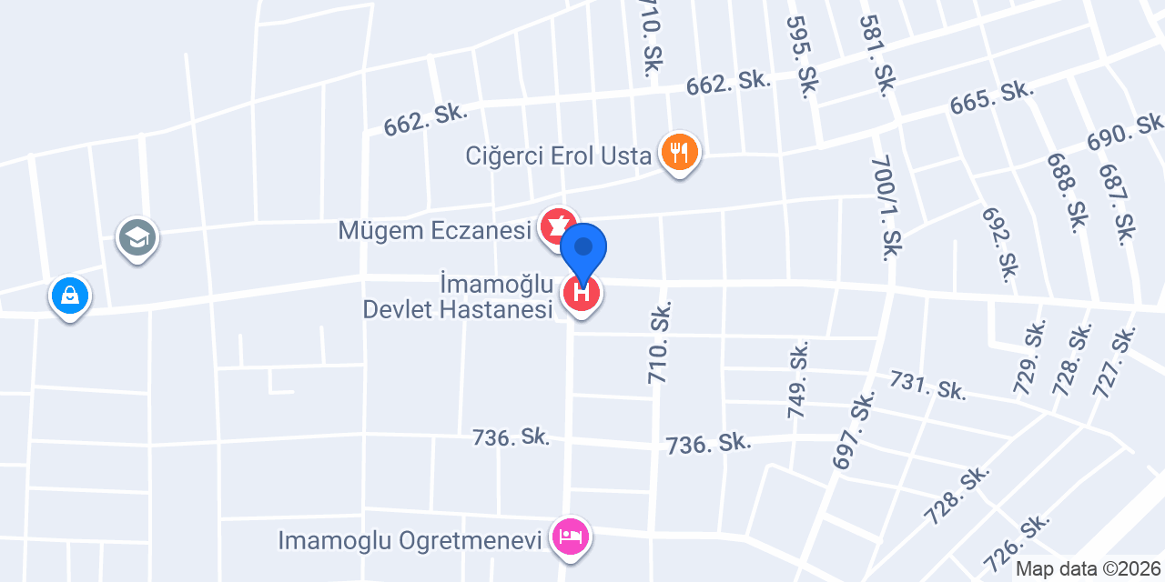 Adana imamoğlu Kardeşler Birlik Optik konumu