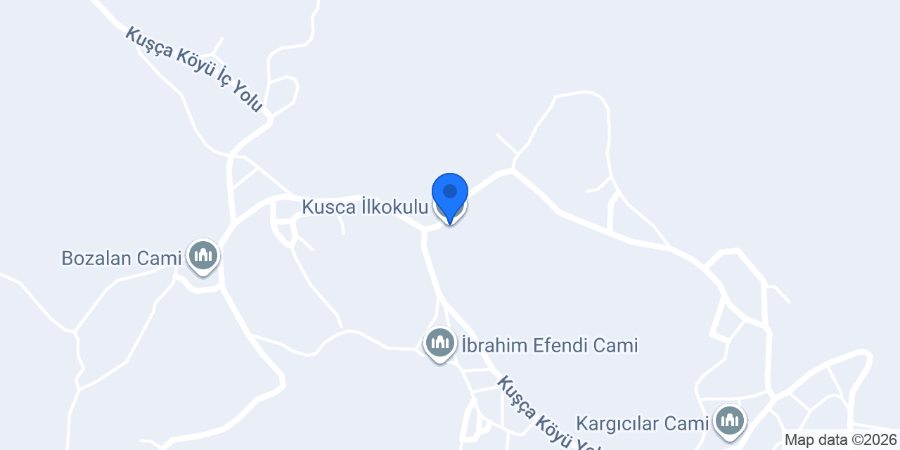 Kusca İlkokulu konumu
