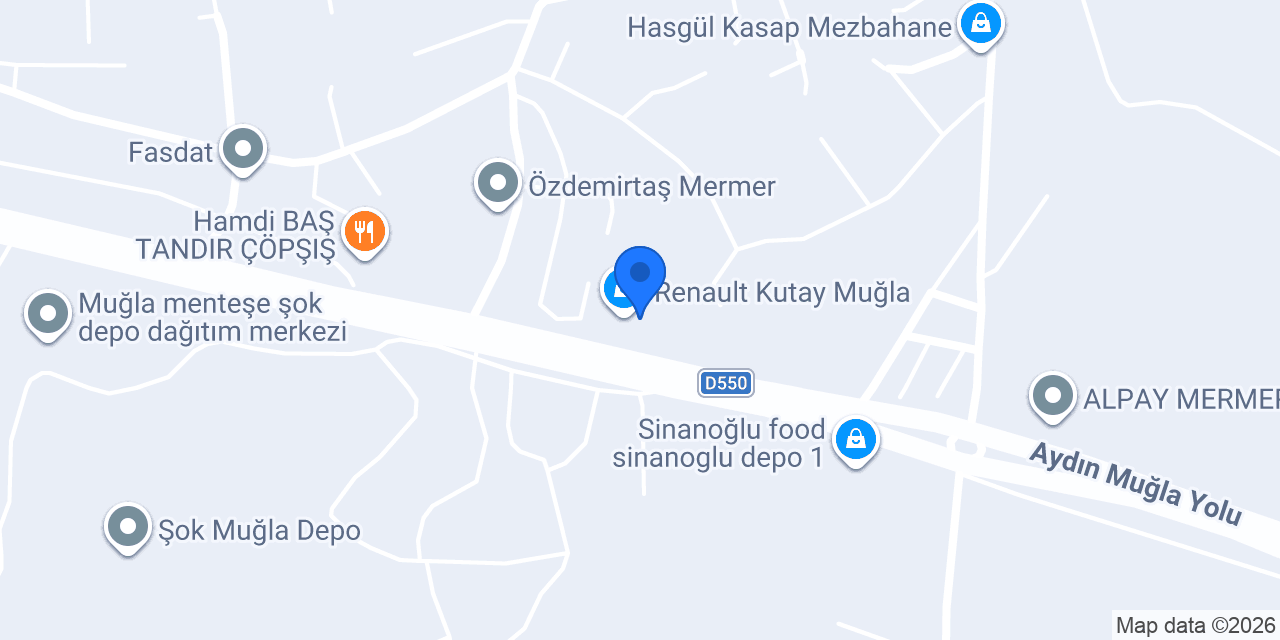 Dupax Muğla Renault konumu