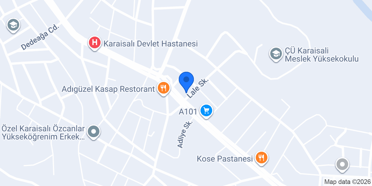 Çeceli Erkek Öğrenci Yurdu konumu