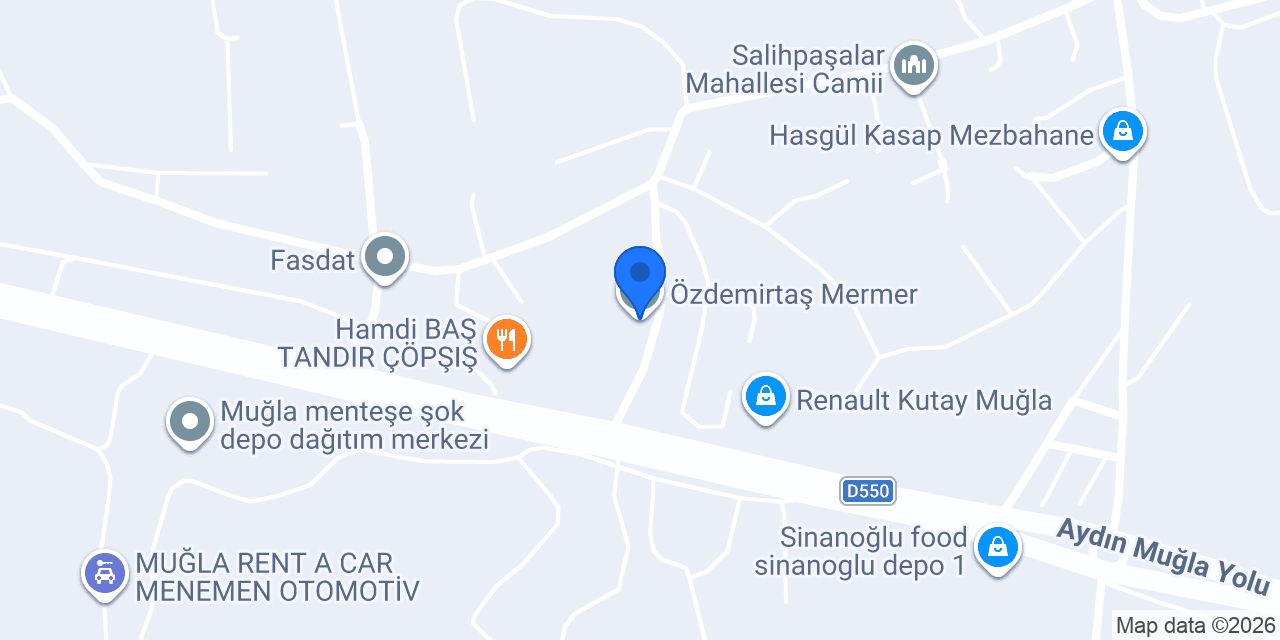 Özdemirtaş Mermer konumu