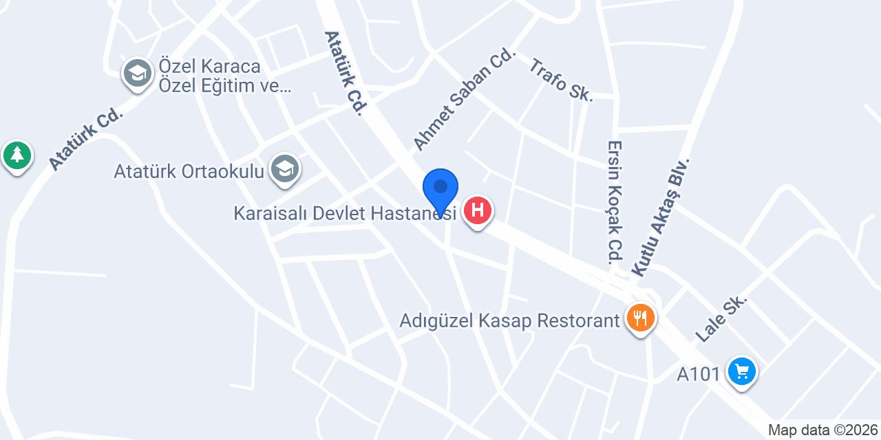Yeni Hastane Eczanesi konumu