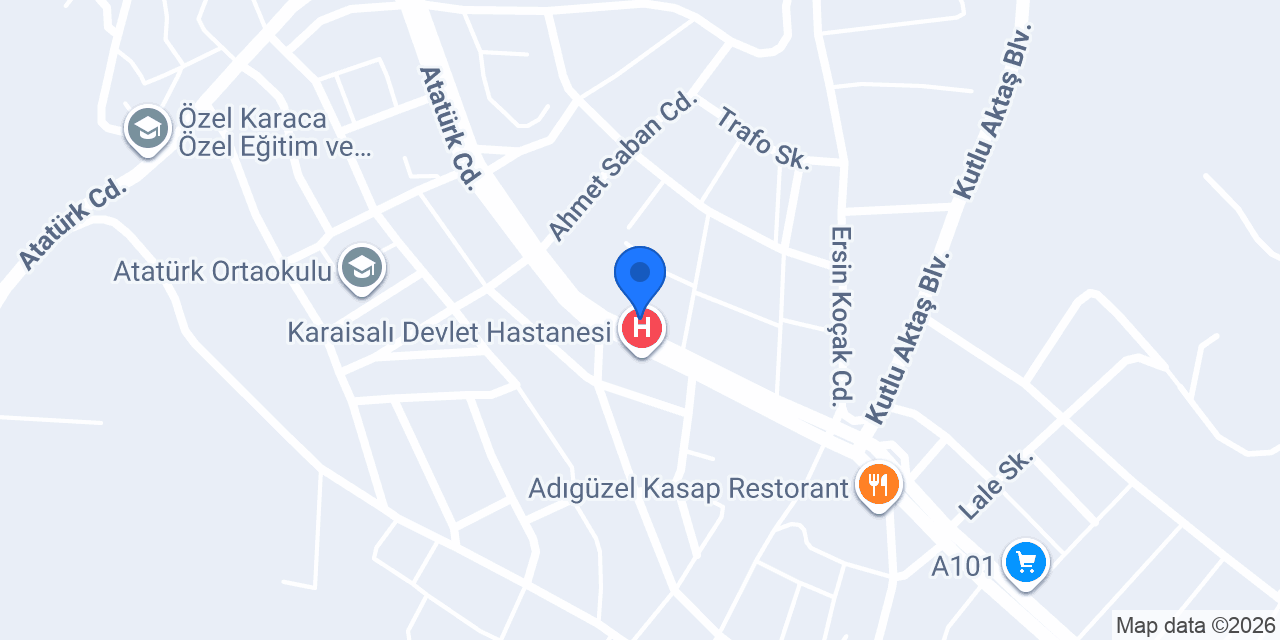 Yörük Eczanesi konumu