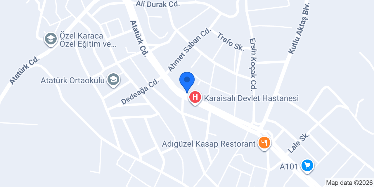 Karaisalı çiçekçilik konumu