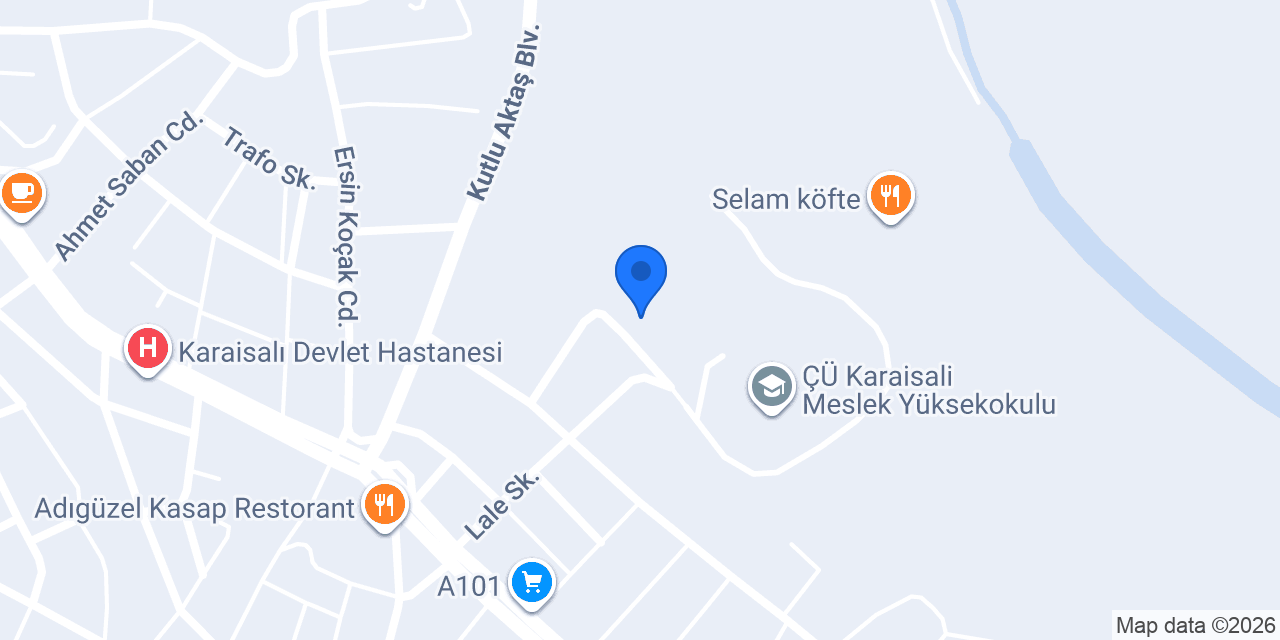Karaisalı Anadolu Lisesi konumu