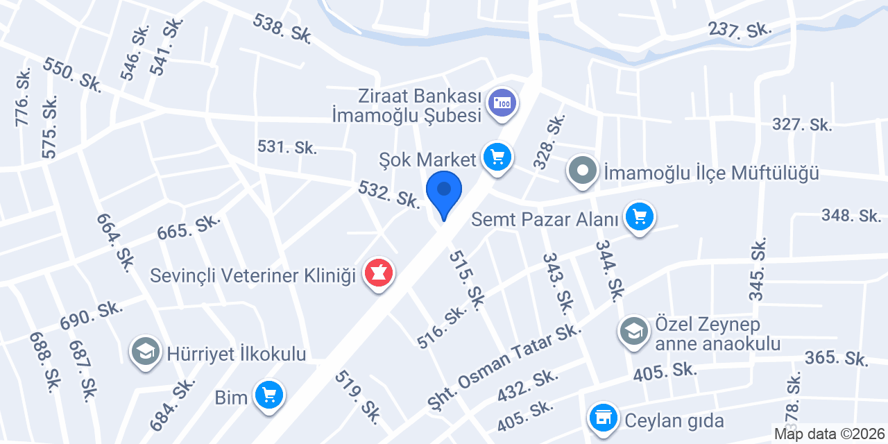 Aydınoğlu Veteriner Kliniği konumu