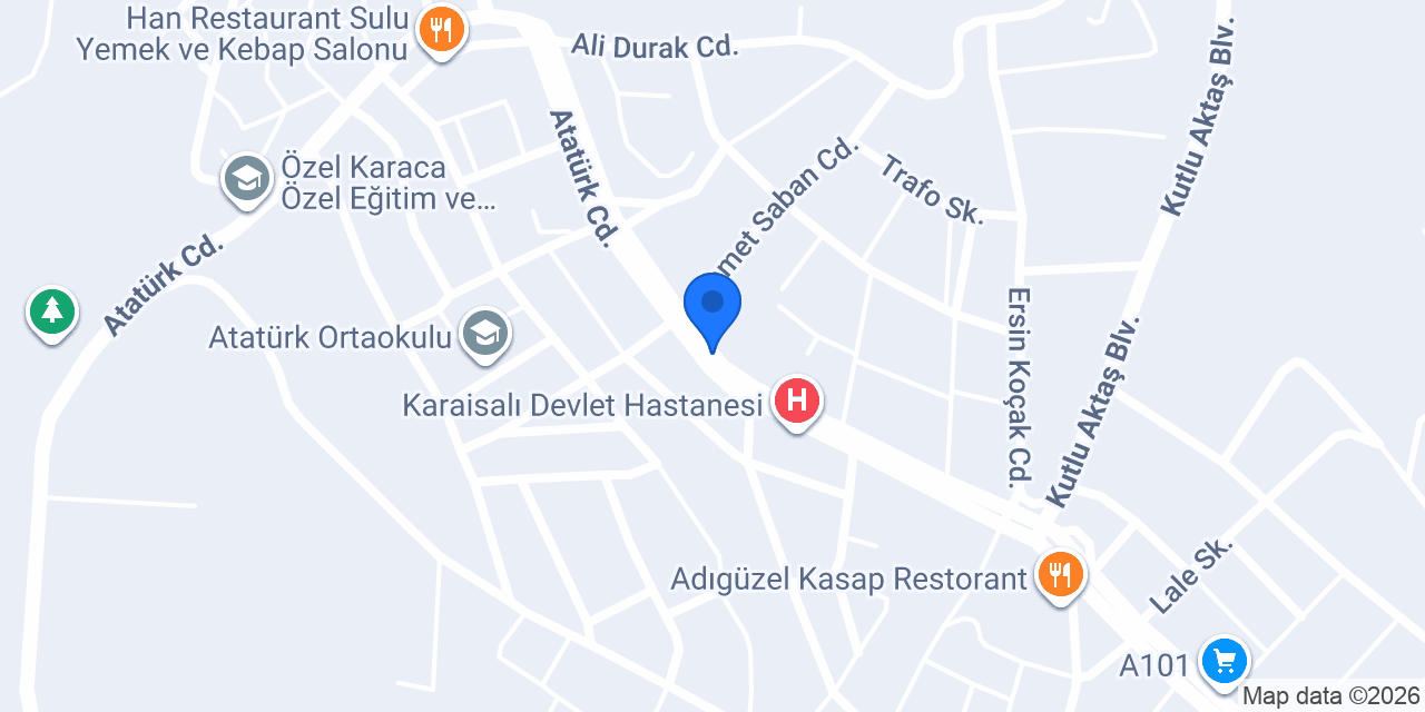 Karaisalı Halk Eğitim Merkezi konumu
