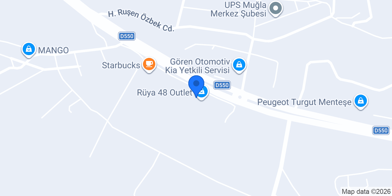 Milklaç Rüya - 48 Outlet konumu
