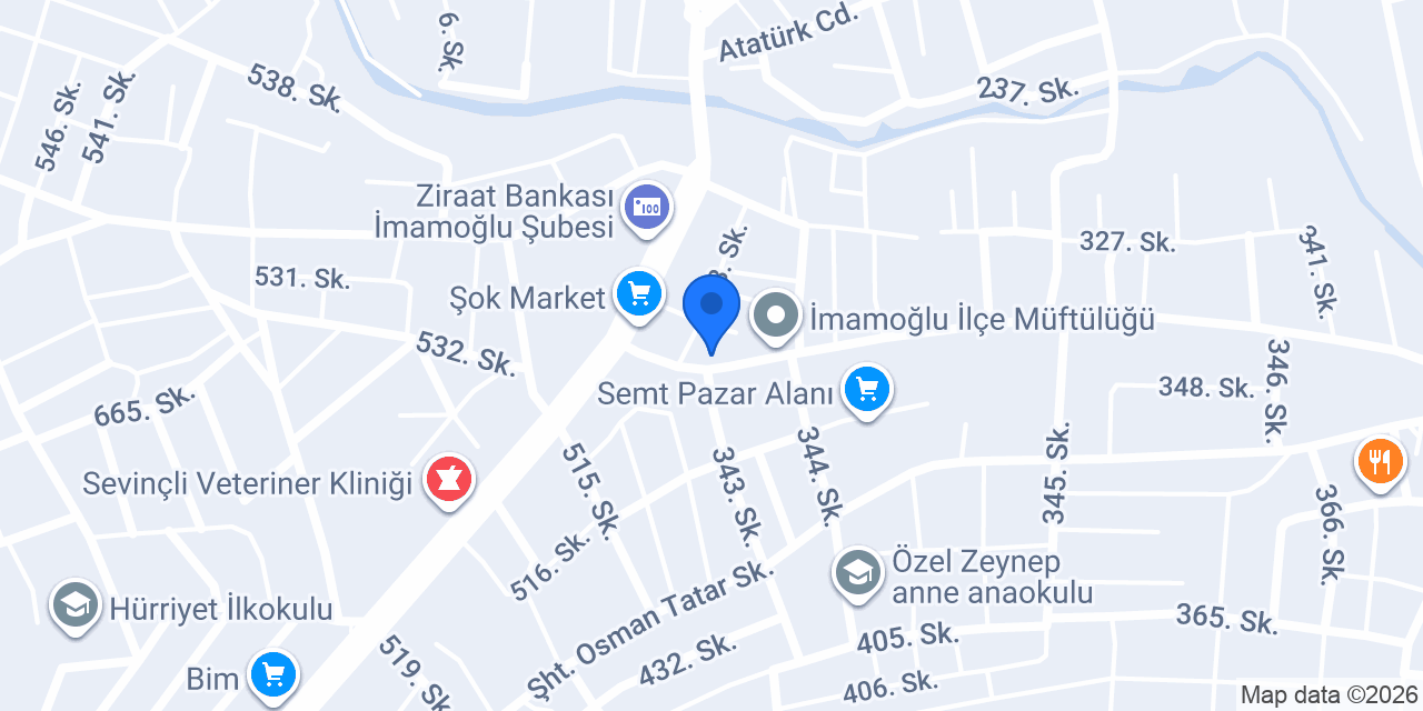 Fatih Veteriner Kliniği konumu
