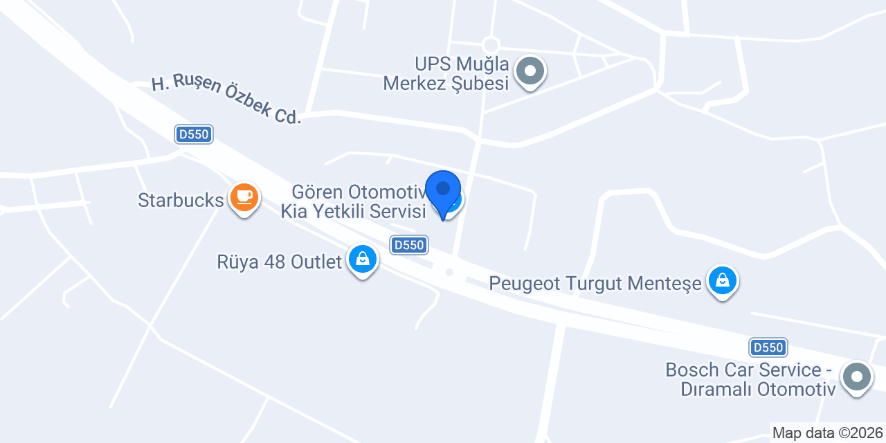 Gören Otomotiv Kia konumu