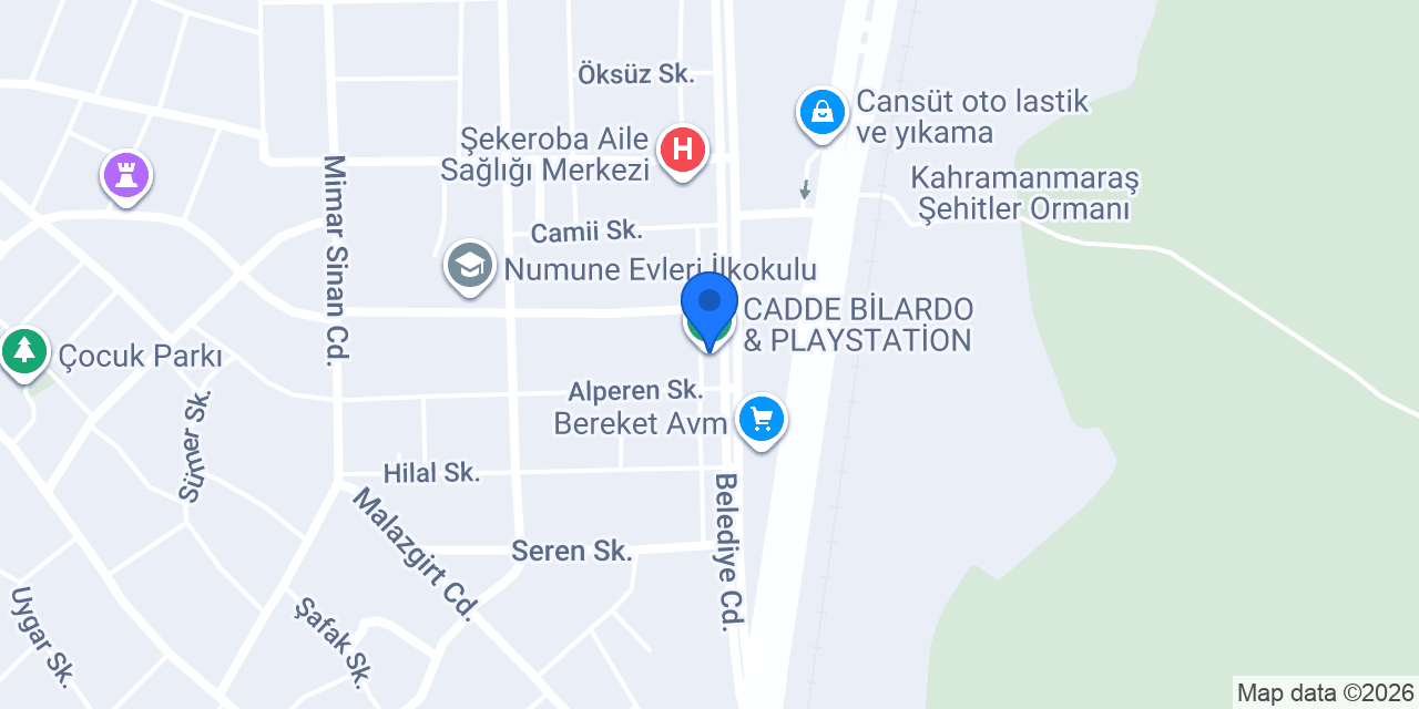 CADDE BİLARDO & PLAYSTATİON konumu