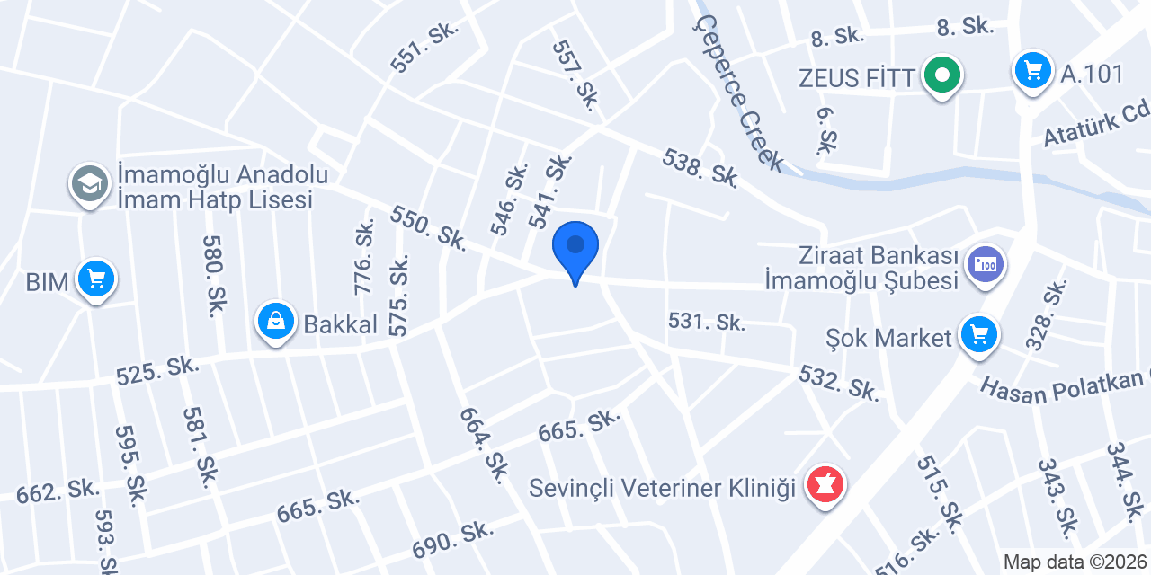 IŞIK VETERİNER KLİNİĞİ konumu