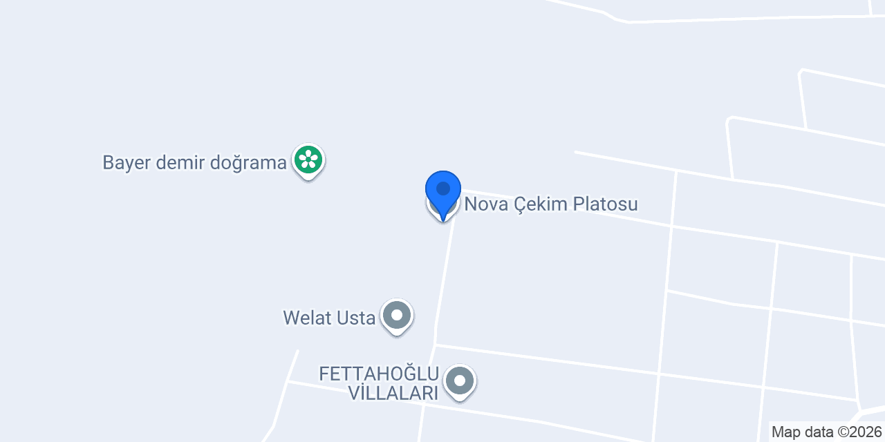 Nova Çekim Platosu konumu