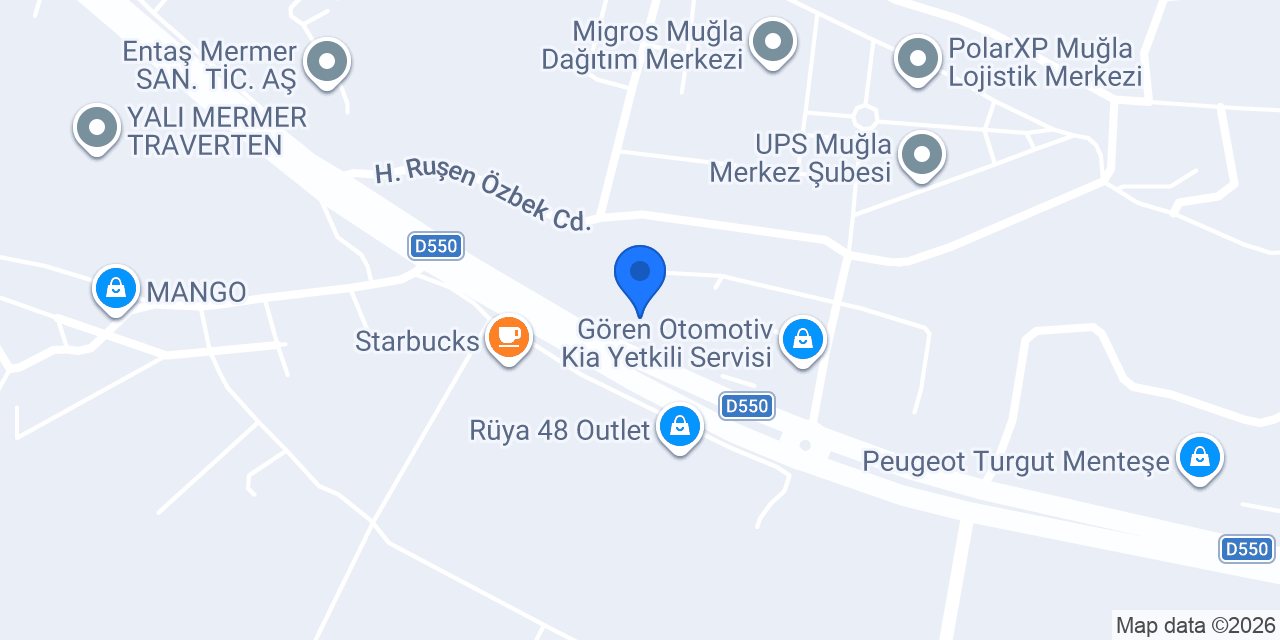 Muğla Pastacı Şekerleme konumu