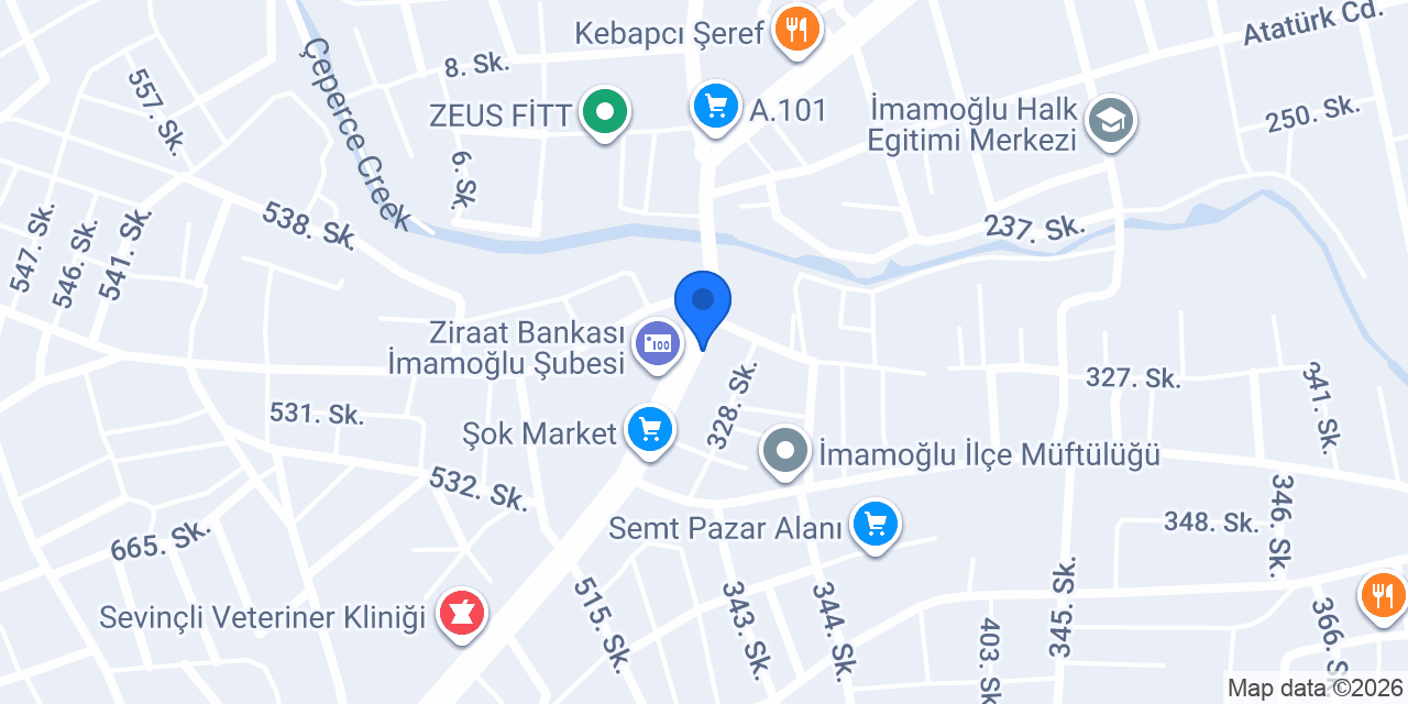 Yıldırım Veteriner konumu