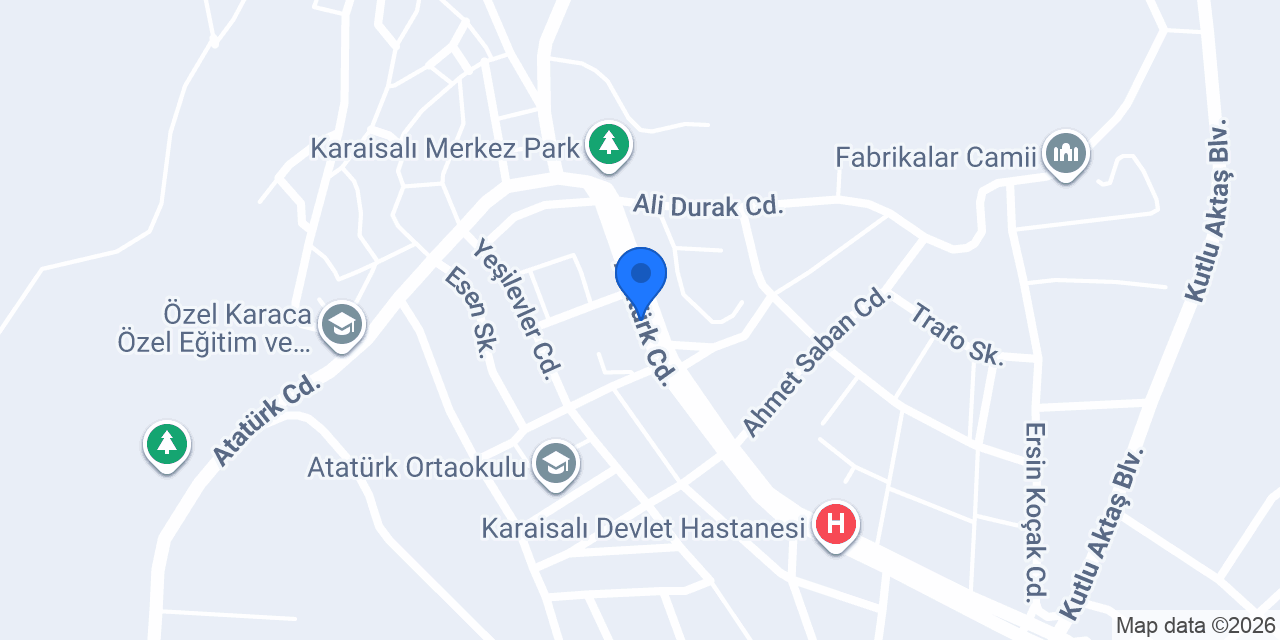 Karaisali Adliyesi konumu
