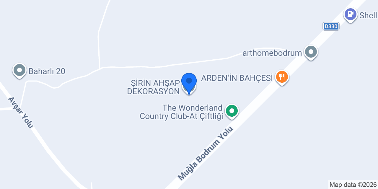 ŞİRİN AHŞAP DEKORASYON konumu